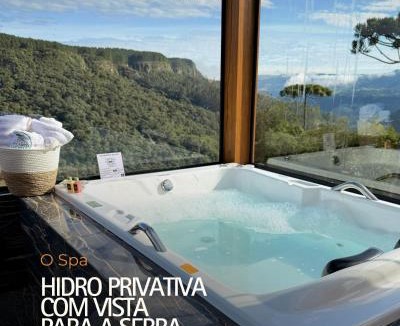 Alfredo Wagner Ski Chalet | Recanto do Vale Cabanas em Alfredo Wagner com Hidro com vista incrível