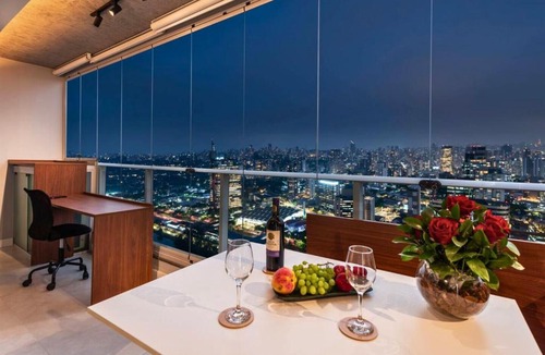 Butanta Apartment | River One Luxo 34º Andar - Vista Skyline , Piscina Infinita - Perto de Metrô, Pinheiros e Faria Lima