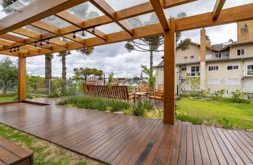 Centro Apartment | Rosa Edifício Bellagio Canela com Infraestrutura completa