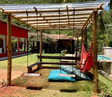 Alfredo Chaves House | Sítio Recanto dos Lagos piscina sauna e churrasqueira