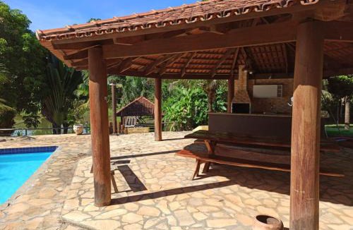 Hidrolandia House | Sítio Recanto da Paz - Chácara para temporada com piscina aquecida