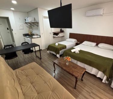 Central Zone Apartment | SeuLar cama king Cama Solteiro e Sofá cama