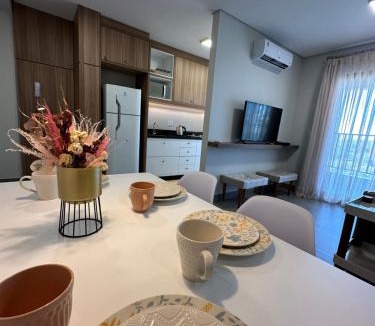 Foz do Iguacu City Centre Apartment | Sofisticação no centro gastronômico de Foz