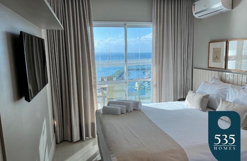 Dois de Julho Apartment | Spacious Bedsitter View to the Bay of All Saints