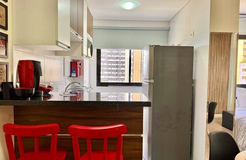 Bigorrilho Apartment | Studio 22º Andar com Vista no Batel, Condomínio Clube Sky Curitiba