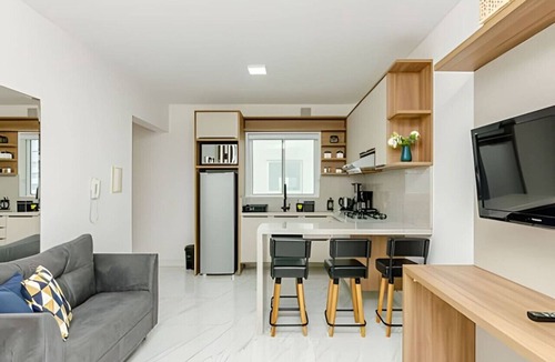 Matriz Apartment | Studio 25º Andar, Garagem, Sacada e Linda Vista.