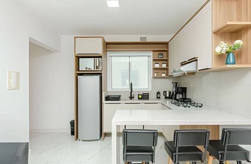 Matriz Apartment | Studio 25º Andar, Garagem, Sacada e Linda Vista.