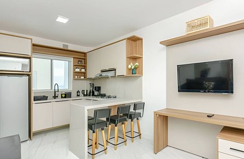 Matriz Apartment | Studio 25º Andar, Garagem, Sacada e Linda Vista.