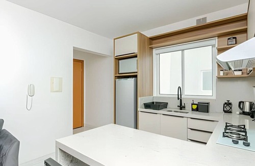 Matriz Apartment | Studio 25º Andar, Garagem, Sacada e Linda Vista.