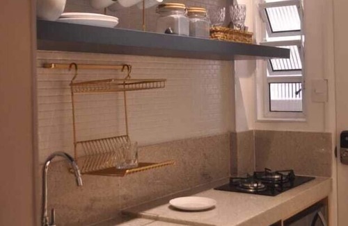 Jose Menino RV Rental | Studio 607, Frente a Praia com Wi-fi, Completo, Decorado