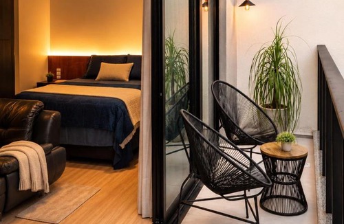 Centro Apartment | Studio 703 Premium no Centro de Chapecó com Sacada, Piscina, Academia e Vaga Garagem - Prédio Alto Padrão
