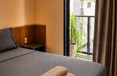 Centro Apartment | Studio 703 Premium no Centro de Chapecó com Sacada, Piscina, Academia e Vaga Garagem - Prédio Alto Padrão