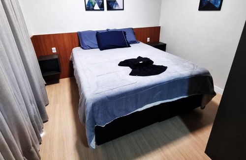 Centro Apartment | Studio 705 Premium no Centro de Chapecó com Sacada, Piscina, Academia e Vaga Garagem - Prédio Alto Padrão