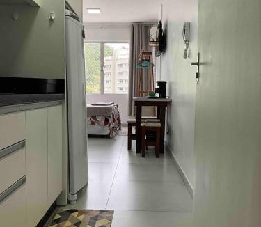 Centro Apartment | Studio Balneário Camboriú SC Com Vista Para o Cristo Luz Perto da Praia