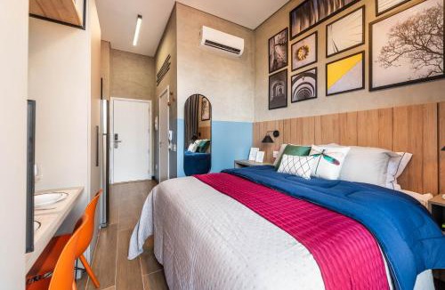 Santo Amaro Apartment | Studio Brooklin Novíssimo, Premium, Varanda Wi-Fi 1GB Academia
