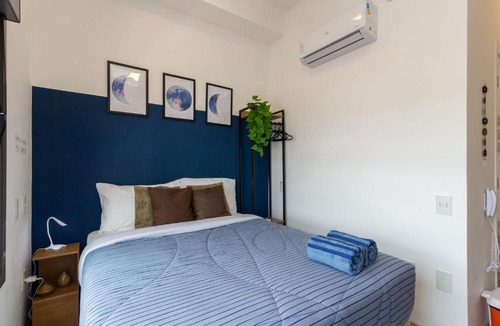 Sao Paulo Apartment | Studio com piscina e academia perto do metrô