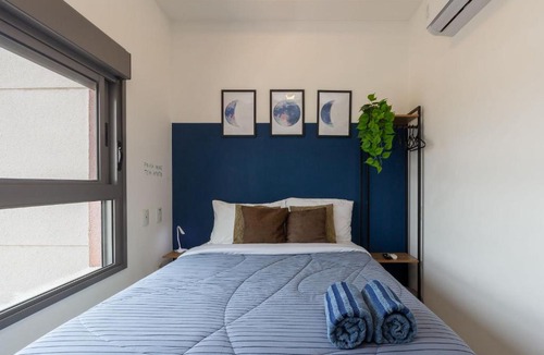 Sao Paulo Apartment | Studio com piscina e academia perto do metrô