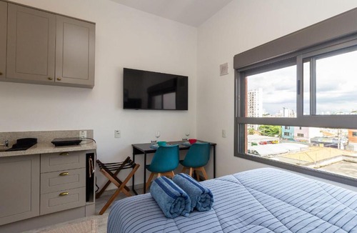 Sao Paulo Apartment | Studio com piscina e academia perto do metrô