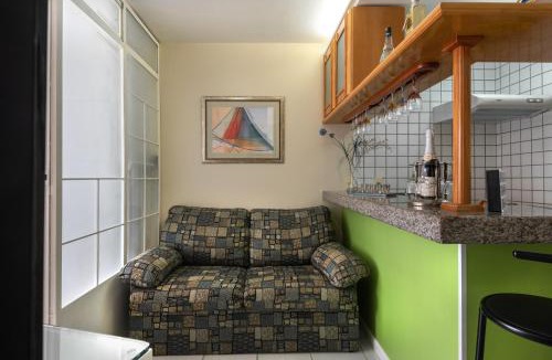 Centro Apartment | Studio com vista para o mar no centro de Guarapari com Wifi