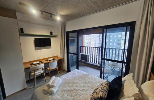 Brooklin Paulista Apartment | Studio Completo com Varanda - Brooklin