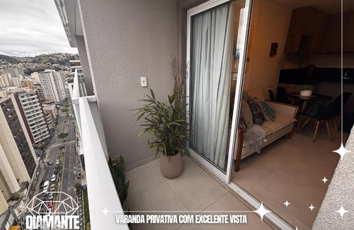 Centro Apartment | Studio Diamante no CENTRO com piscina, academia e opção de vaga privativa