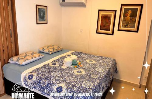 Centro Apartment | Studio Diamante no CENTRO com piscina, academia e opção de vaga privativa