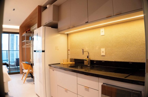 Meireles Apartment | Studio Duna | 25th floor | Meireles | with Rooftop and Restaurant | 350m from the Beach