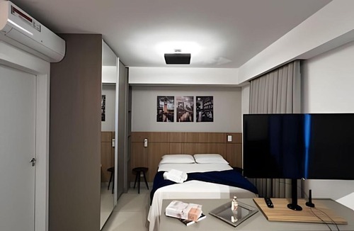 Subsetor Sul - 1 Apartment | Studio lindo c/wi-fi, garagem e ótima localização