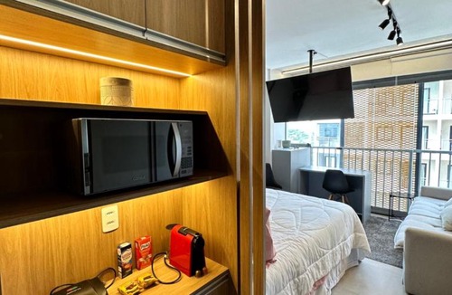 Indianopolis Apartment | Studio Novíssimo Moema Aeroporto de Congonhast! Ar Wiifi Academia CoWorking Mercado!