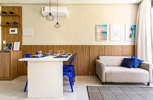 Jurere Apartment | Studio novo e confortável a 300m da praia ELU101