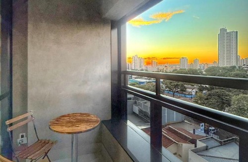 Jardim dos Estados Apartment | Studio Pantanal Comodidade e localização em prédio de luxo