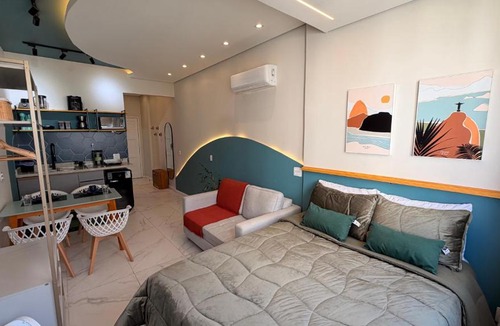 Centro Apartment | Studio Premium e sofisticado com lazer no Rooftop - Centro do Rio