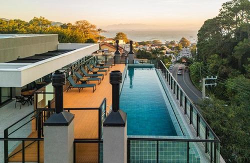 Santo Antonio de Lisboa Apartment | Studio Saint Garden - Sunset - Pool with Sea View - Santo Antonio de Lisboa - Florianopolis