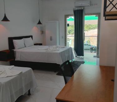 Lencois Apartment | Suíte Lençóis - Cozinha integrada