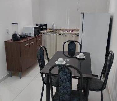 Lencois Apartment | Suíte Lençóis - Cozinha integrada
