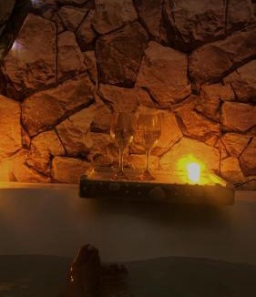 Balneario Praia do Leste House | Suite Chalé com hidromassagem e piscina em Ipanema