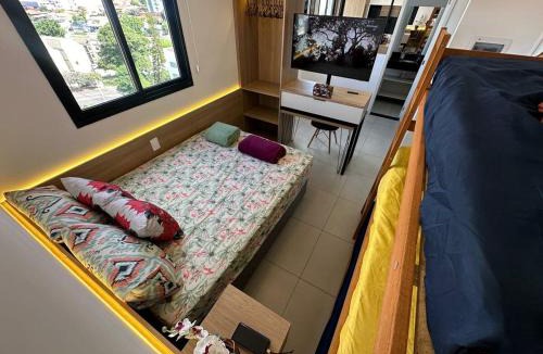 Sao Carlos Apartment | TESLA APT2-Pool, Air, gym, 24-hour portaria