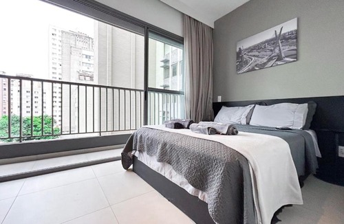 Central Zone Apartment | Trend Consolação: 5Min Metrô | Rooftop| Academia