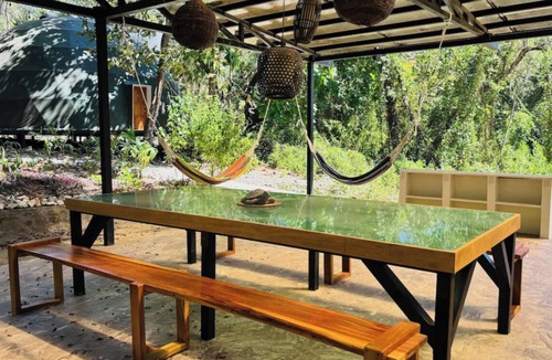 Paquera House | Unique Dome 2, AC, pool,400 yards to Beach,sleeps 2,Isla Tortuga,Bioluminescence