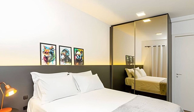 1 Quarto Luxo, Com Vaga, Ar. Condomínio clube Sky