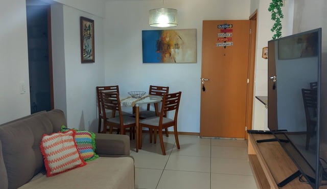 2 bedroom apartment fully equipped 50mts from Praia de Itaparica Vila Velha.