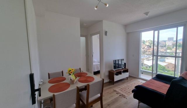 2 bedrooms, air conditioning, view of Christ, Sambadrome and 10km from Copacabana