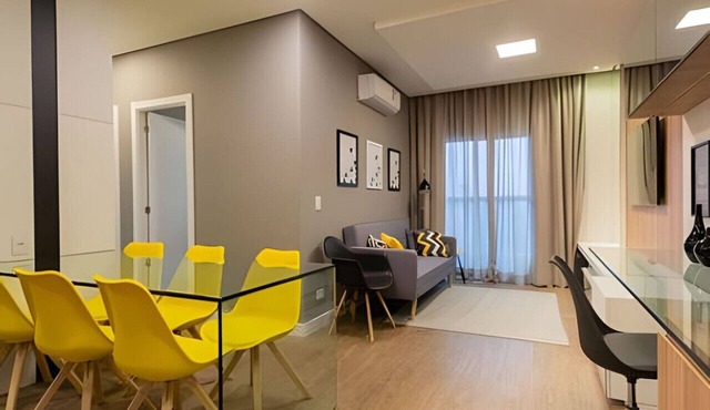 2 Quartos com Garagem vista incrível no Batel 27a