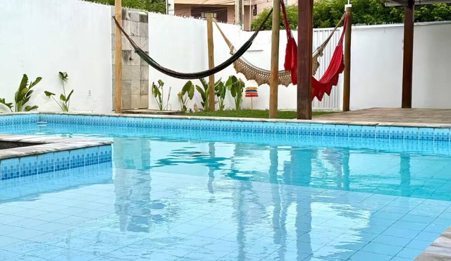 4-bedroom house in fantastic Capim Macio Natal with WiFi, AC