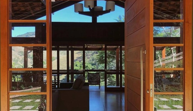 A mountain retreat with a wonderful view.