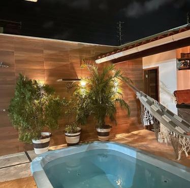 Aconchego Dourado I Alugue casa com piscina a 17min da praia
