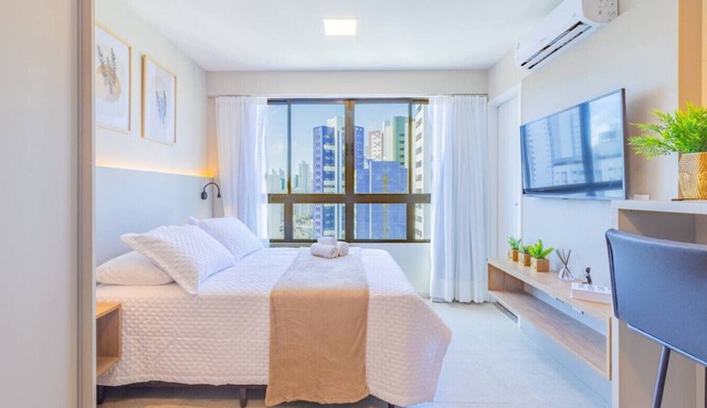 Allure Residence Boa Viagem- Studio com piscina