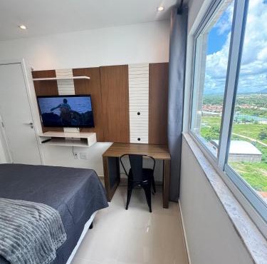 AP completo próx ao Shopping com piscina, garagem e ar