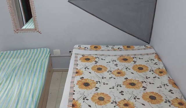 Ap02 Girassol double and single bed One bedroom.