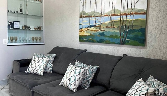 Apartment with hot tub, air conditioning and garage in the heart of Uberlândia.